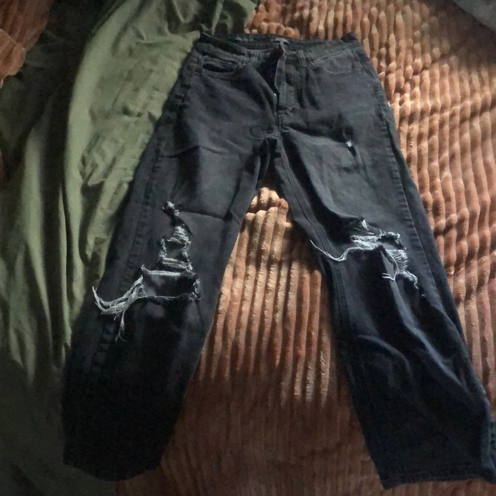 Target ripped jeans black